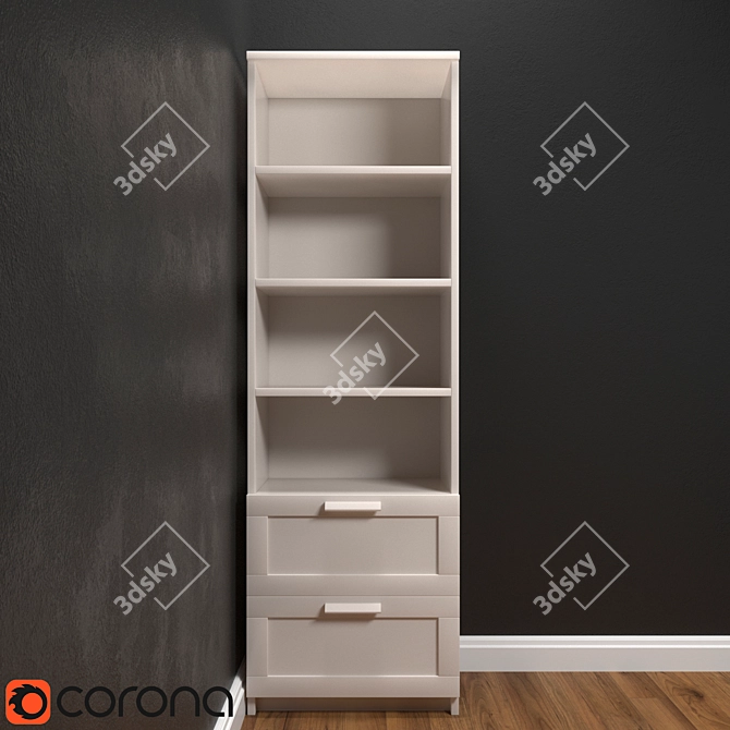 Versatile Storage Solution: IKEA Brimnes 3D model image 1