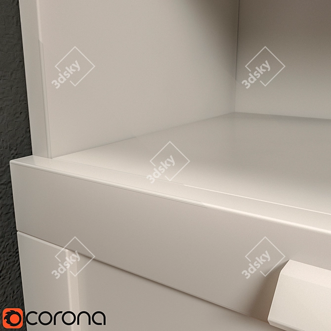 Versatile Storage Solution: IKEA Brimnes 3D model image 2