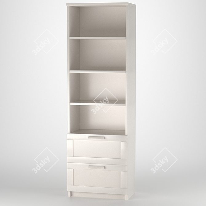 Versatile Storage Solution: IKEA Brimnes 3D model image 6