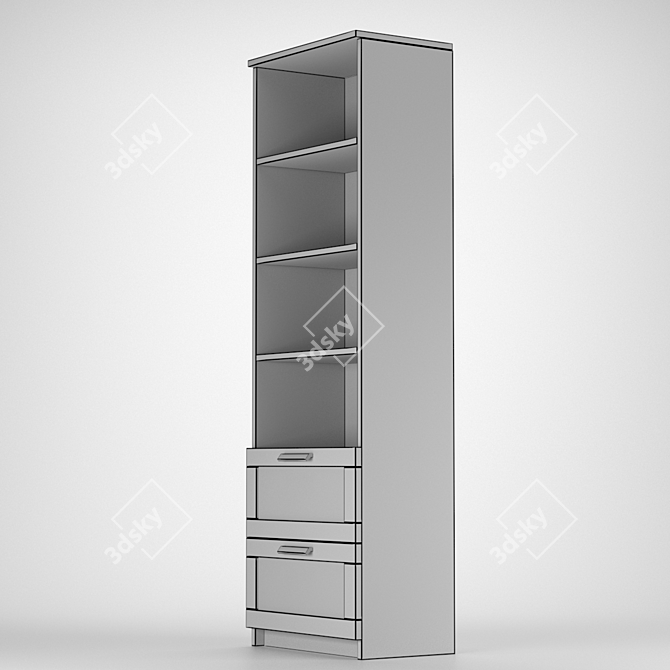 Versatile Storage Solution: IKEA Brimnes 3D model image 12