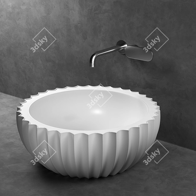 Elegant Italian Ceramic Set - Ceramica Flaminia SETTECENTO 3D model image 1