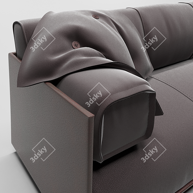 Professional 3D Sofa Model: Highly Detailed & Ready for Architectural Visualizations 3D model image 3