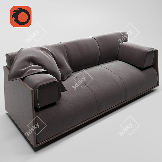 Professional 3D Sofa Model: Highly Detailed & Ready for Architectural Visualizations 3D model image 10