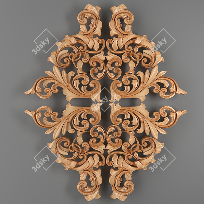 Title: Elegant Vray Ornament 3D model image 1