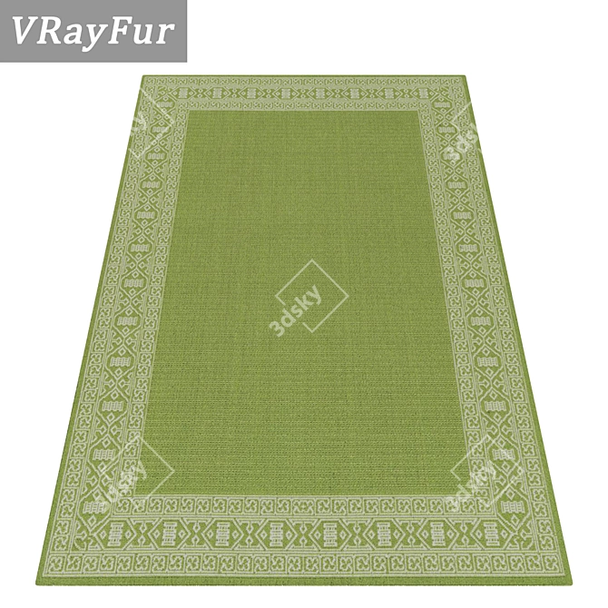 Luxury Carpet Set: High-Quality Textures 3D model image 2