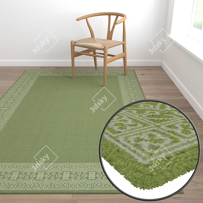 Luxury Carpet Set: High-Quality Textures 3D model image 5