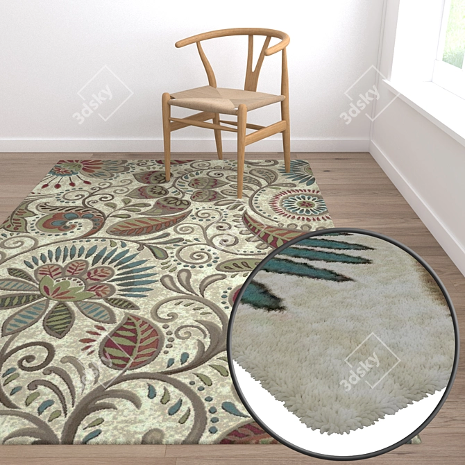 Luxury Carpet Set 3D | High-quality Textures 3D model image 5