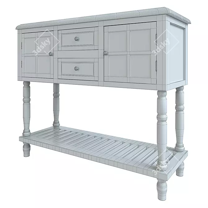 Decarlo Console Table 3D model image 4