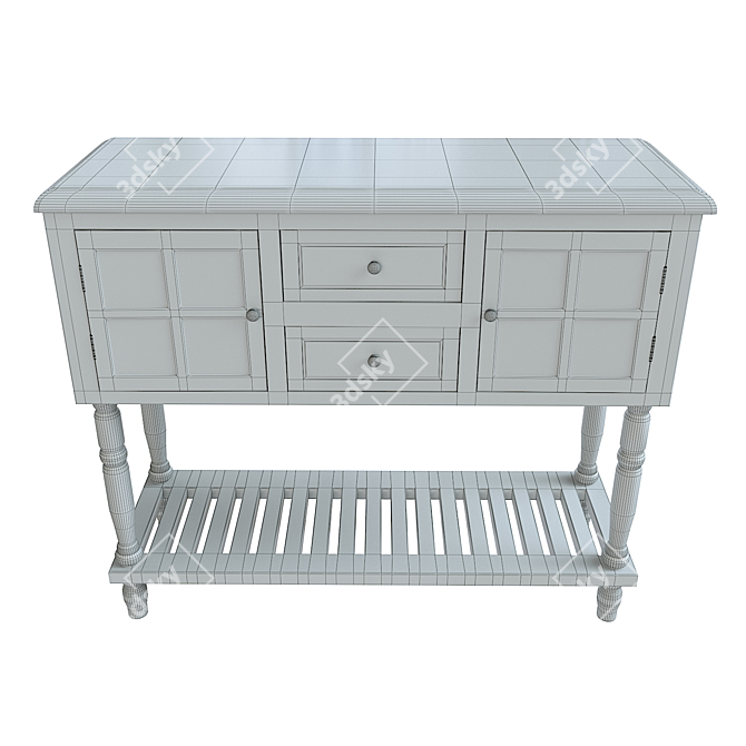 Decarlo Console Table 3D model image 5