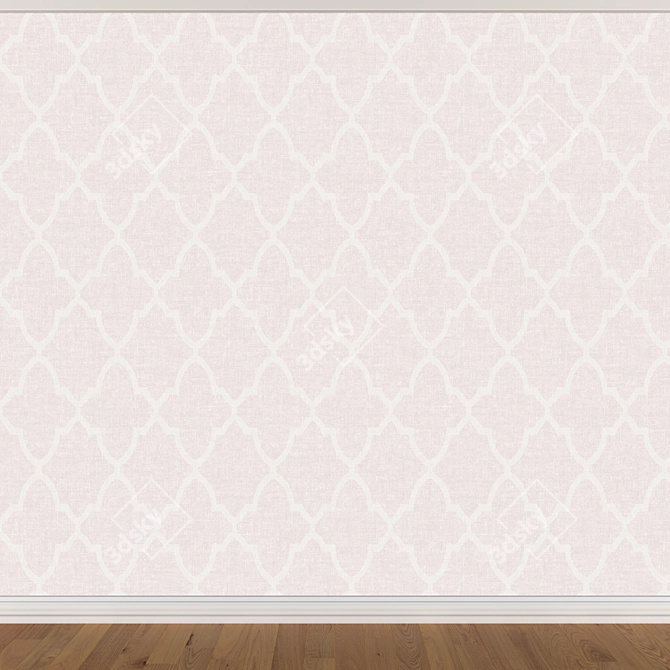 Seamless Wallpaper Set - 3 Colors 3D model image 2