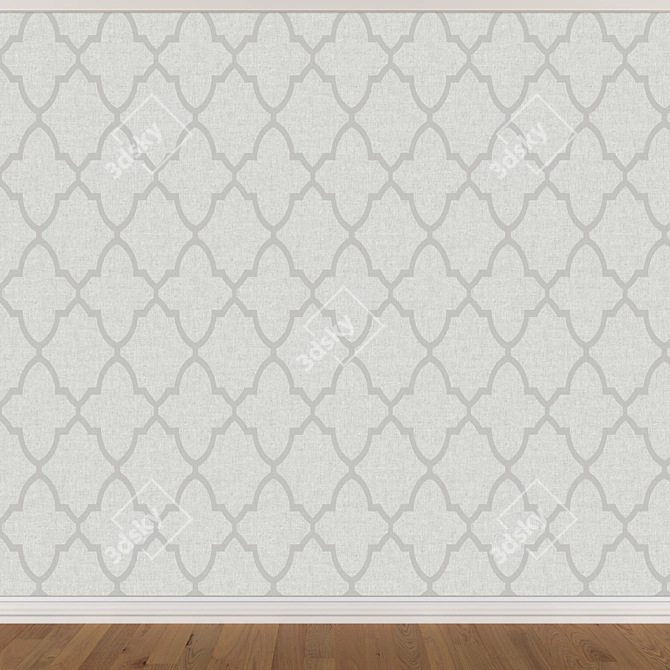 Seamless Wallpaper Set - 3 Colors 3D model image 4