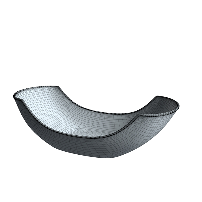 Forged Boat Bowl 3D model image 2