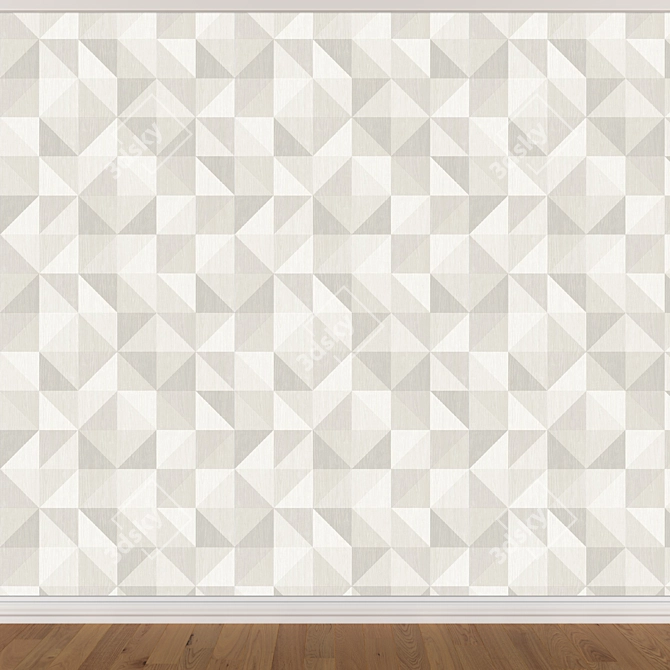 Seamless Wallpaper Set (3 Colors) 3D model image 3