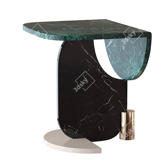 Sleek Harmony Coffee Table 3D model image 2