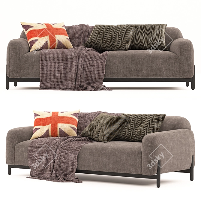 Cloud Comfort Sofa 3D model image 4