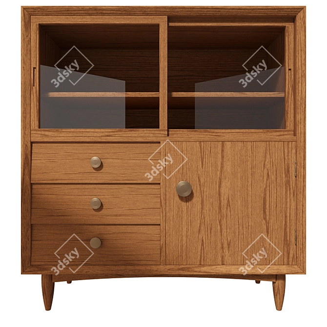 Vintage Style Dresser 3D model image 2