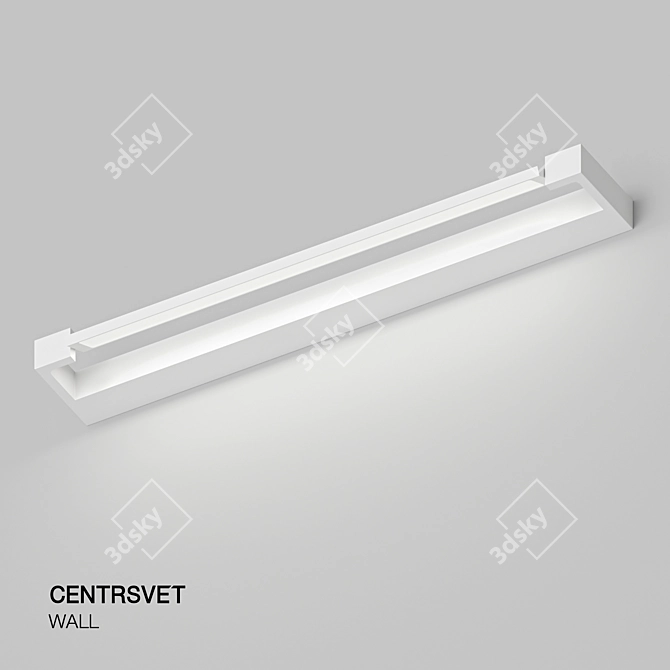 Versatile Wall-Mounted LED Light 3D model image 1