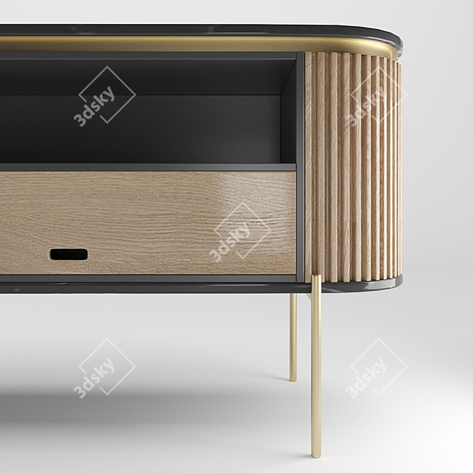 Elegant Reisen TV Console 3D model image 3