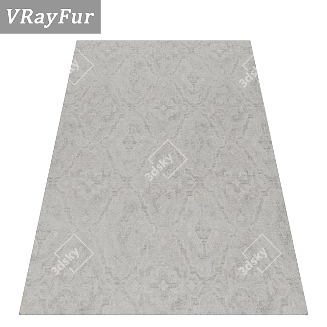 Versatile Set of 3 High-Quality Carpets 3D model image 2