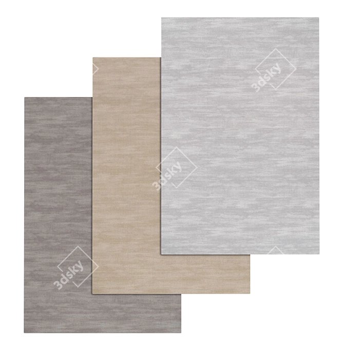 Premium Quality Carpet Set 3D model image 1