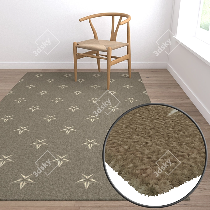 Deluxe Carpet Set: High-Quality Textures & Multiple Options 3D model image 5