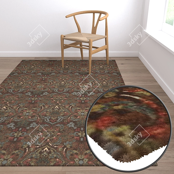 Luxury Carpets Set - High-Quality 882 3D model image 5