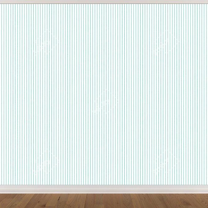 Seamless Wallpaper Set - 3 Color Options 3D model image 2