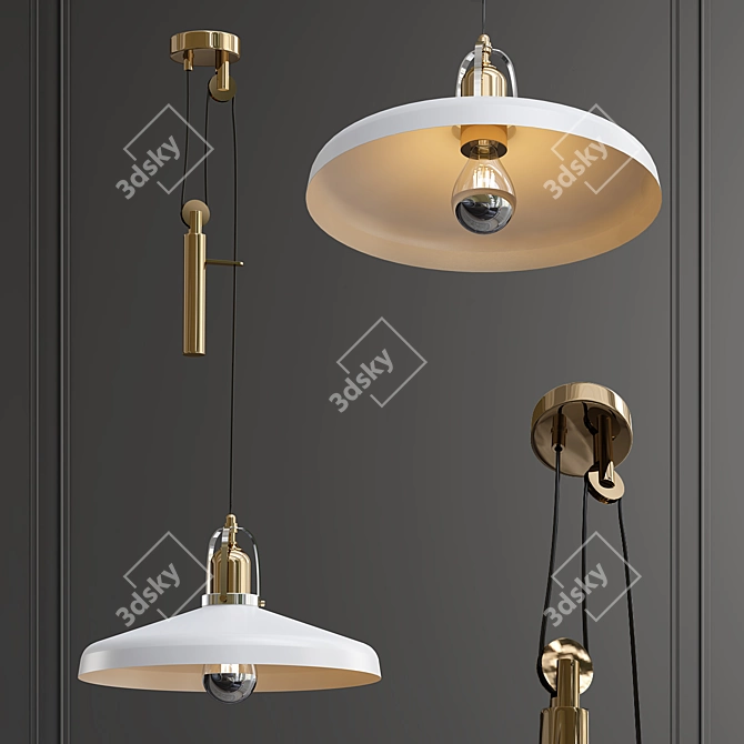 HOLT Crystal Pendant Lamp 3D model image 1