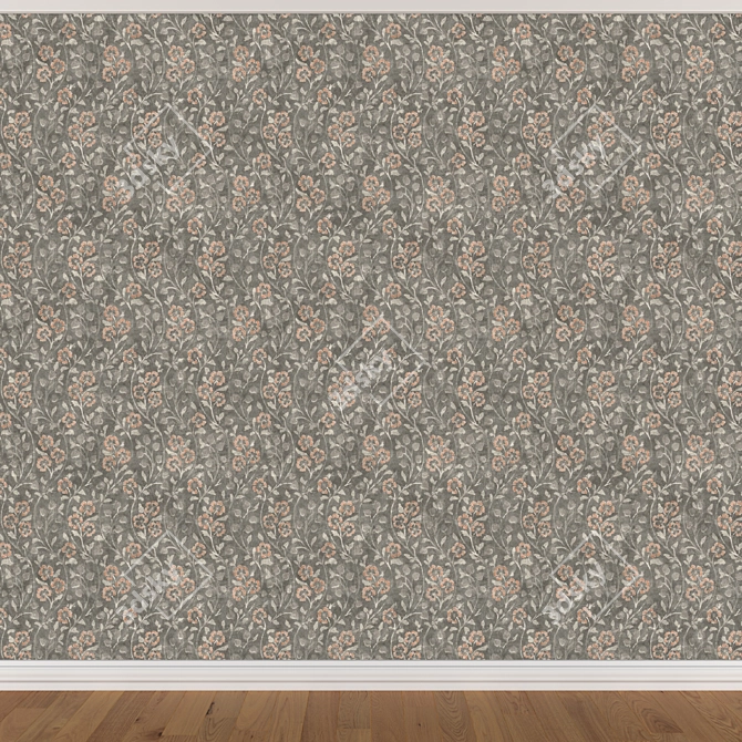 Wallpaper Set 711 (3 colors)
Versatile Seamless Wallpaper Collection 3D model image 3