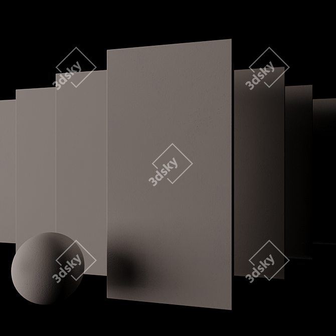 Core Beige Concrete Set 3D model image 2