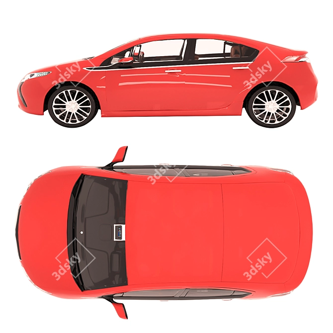 VinFast Poly Car: Sleek & Compact 3D model image 2