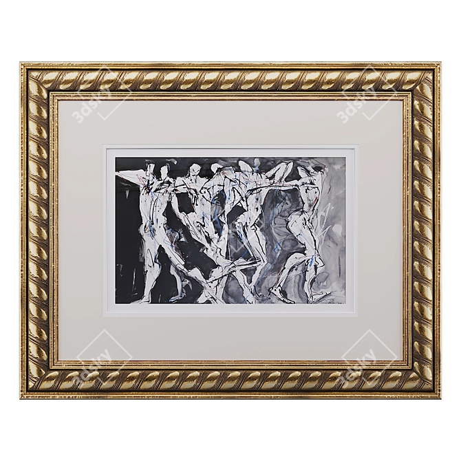 Classic Framed Art: Frame_KL 25 3D model image 1