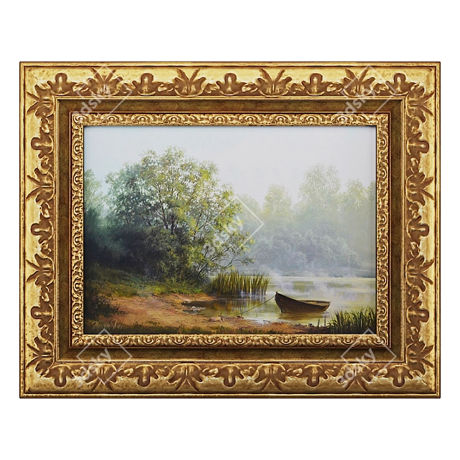 Classic Frame Art Piece 3D model image 1