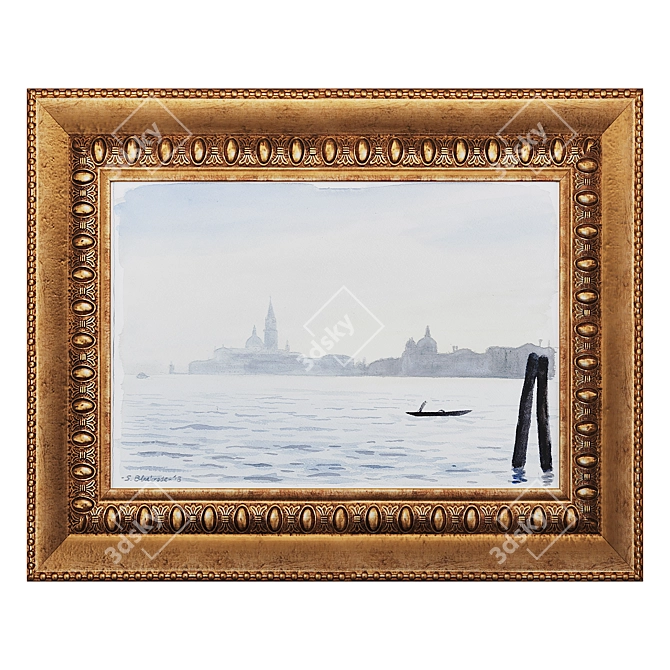 Classic Frame Artwork 3D model image 1