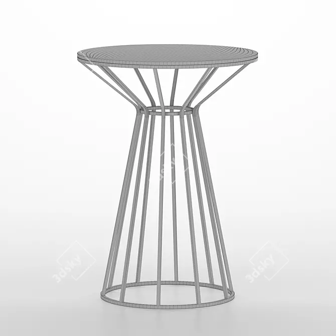 Elegant Glass Coffee Table 3D model image 3