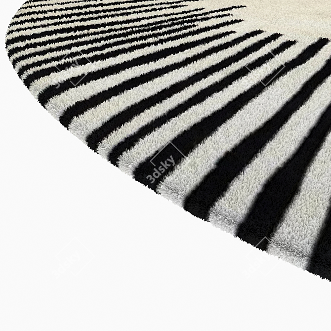 Luxury Equinoxe Rug by Roche Bobois 3D model image 2