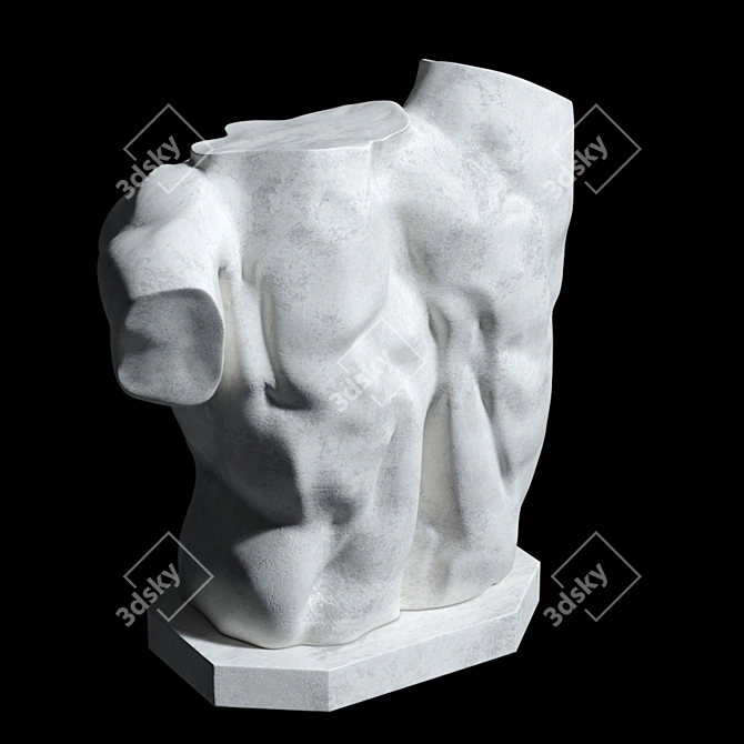 Title: Laocoon Torso Sculpture - Timeless Elegance 3D model image 7