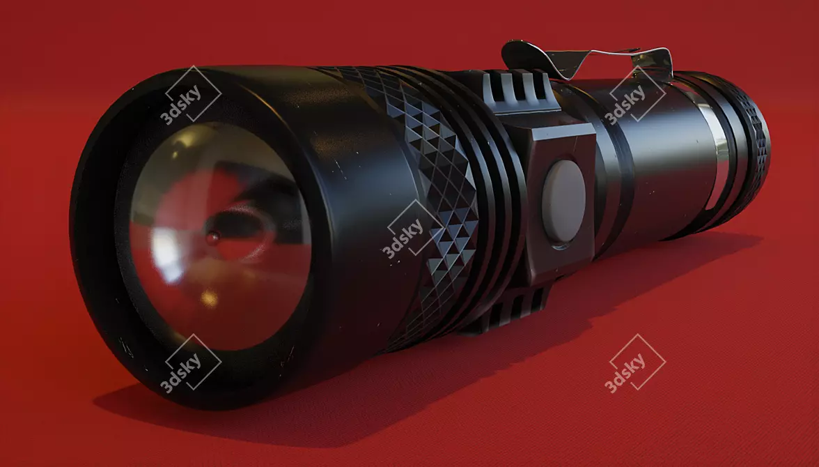 Pocket Flashlight Blender Kit 3D model image 3