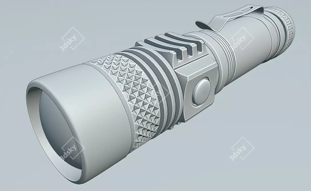 Pocket Flashlight Blender Kit 3D model image 4