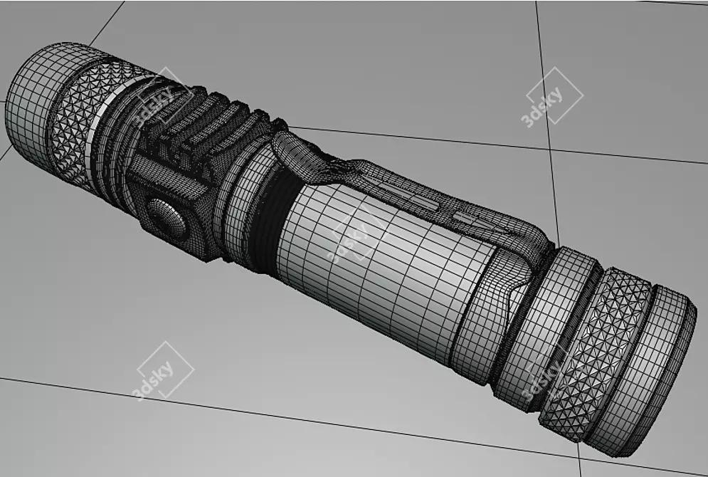 Pocket Flashlight Blender Kit 3D model image 5