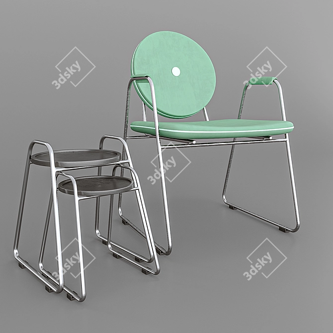 Modern 3D Chair for Vray & Corona 3D model image 1