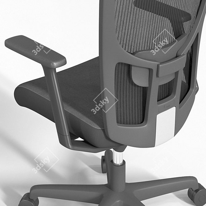 ComfortMax CH2800 Ergonomic Chair 3D model image 3