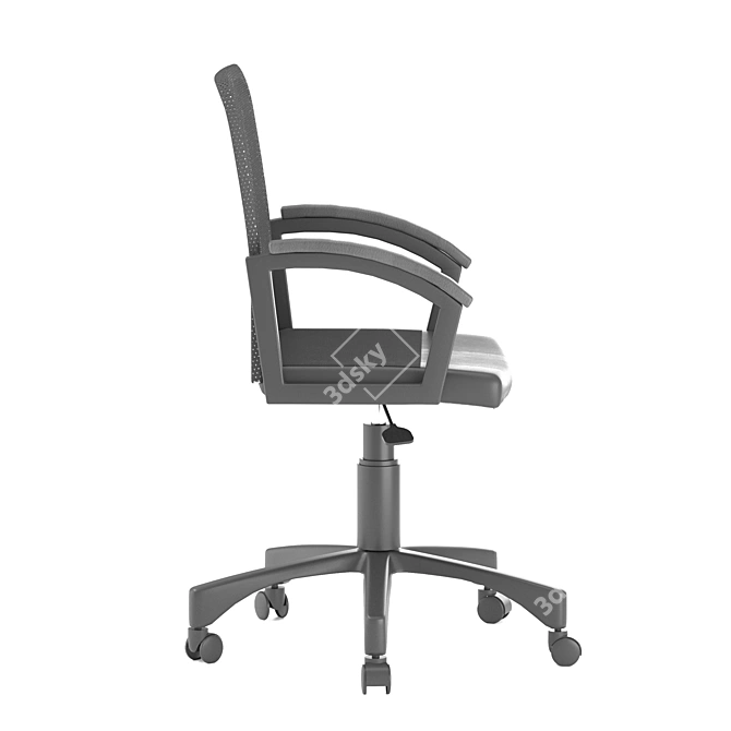 Elegy Office Chair: Comfort and Elegance 3D model image 3