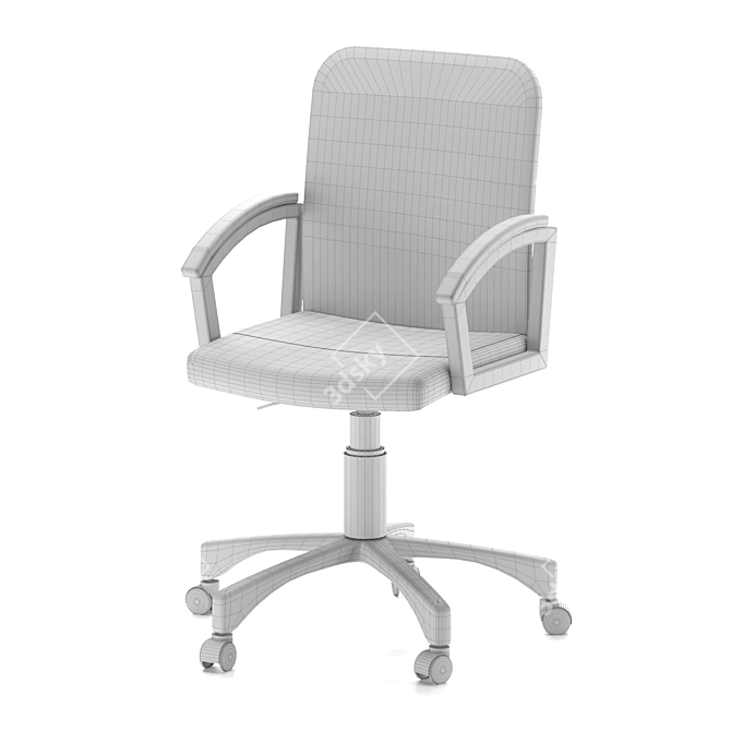 Elegy Office Chair: Comfort and Elegance 3D model image 5