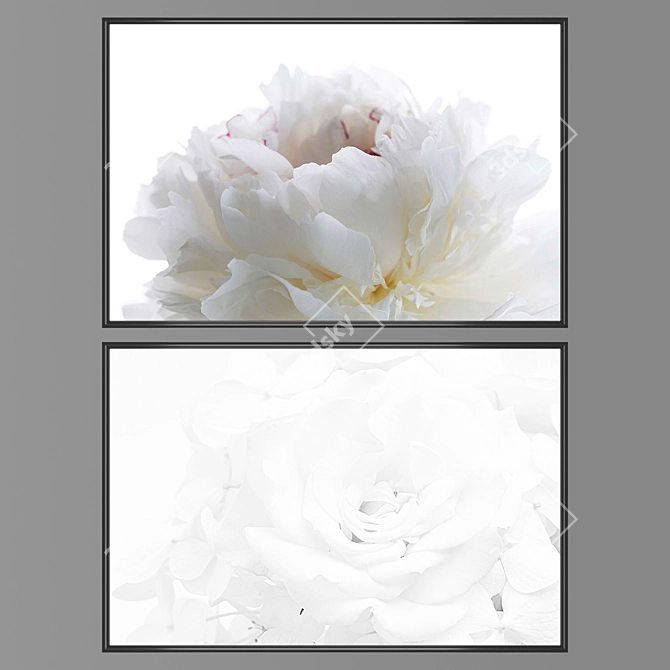 Elegant Wall Art Set 3D model image 1