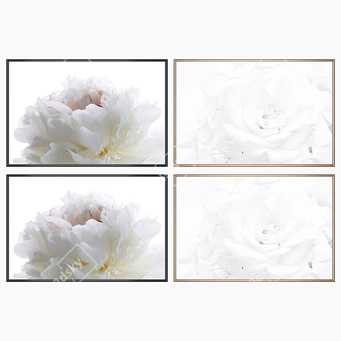 Elegant Wall Art Set 3D model image 2