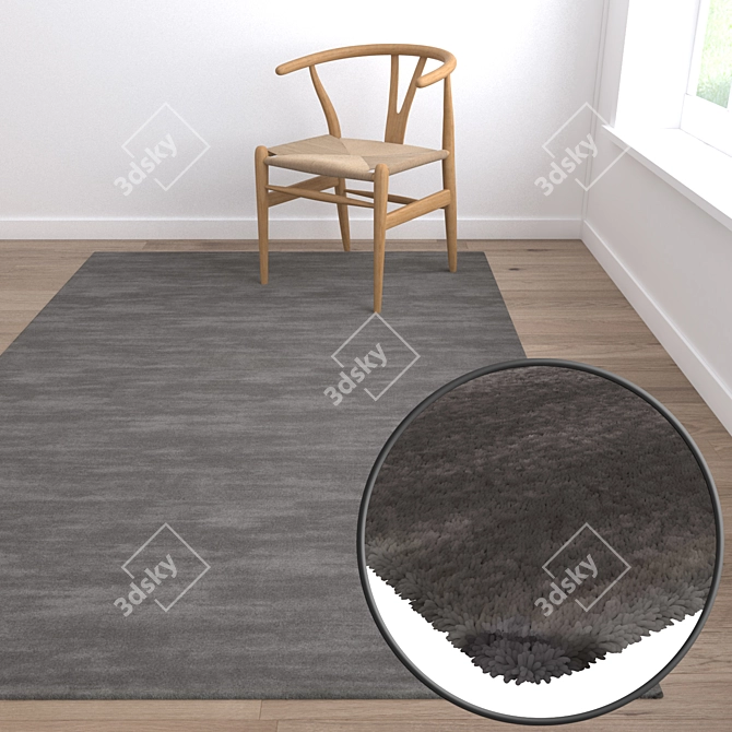 Luxury Carpet Set: High-Quality Textures & Multiple Variants 3D model image 5