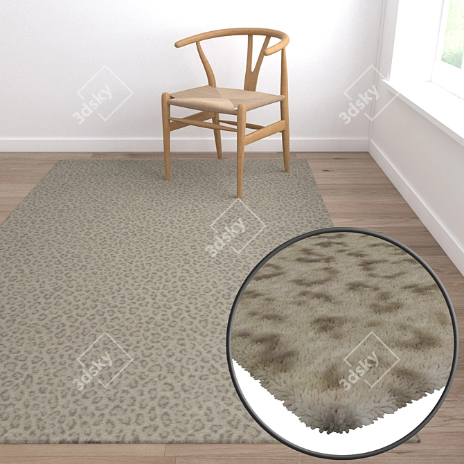 Luxury Carpet Set 887 3D model image 5