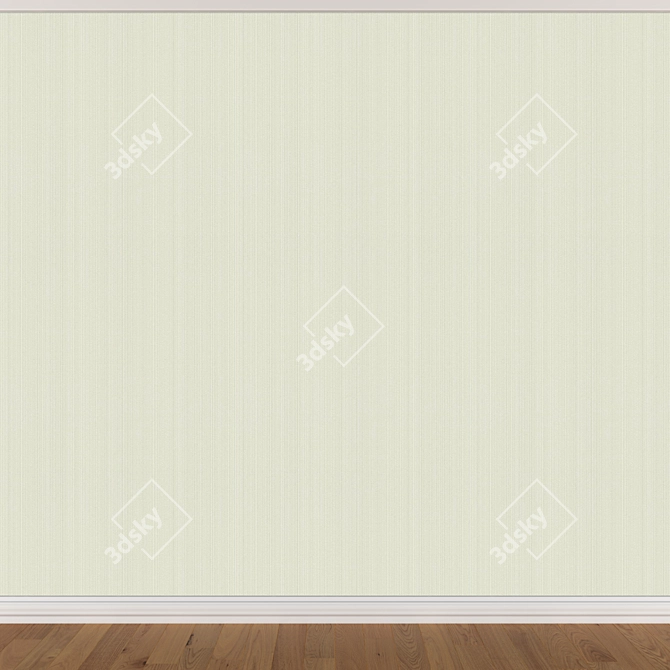 Seamless Wallpaper Set: 3 Colors 3D model image 2