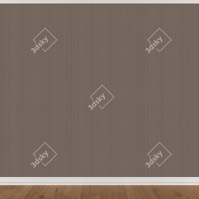 Seamless Wallpaper Set: 3 Colors 3D model image 4